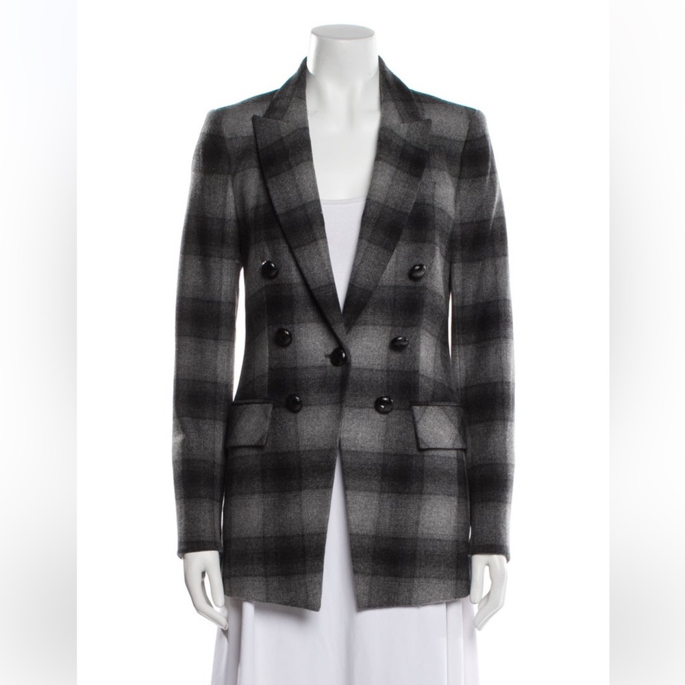 Veronica Beard Black and Gray Plaid Blazer - Picture 6 of 15